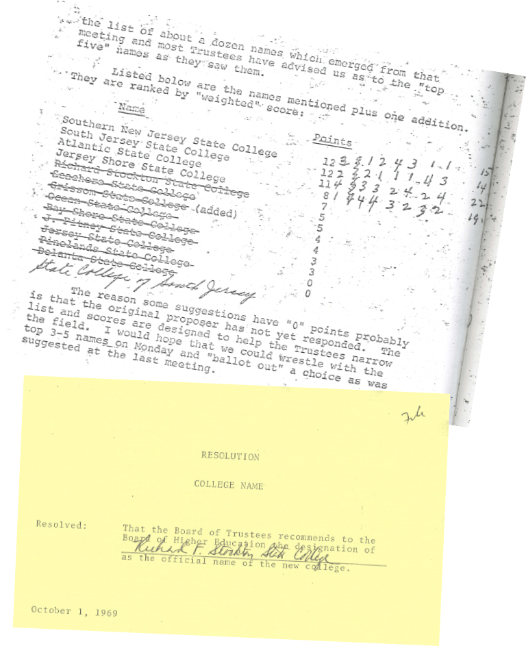 documents of the soon-to-be-formed school