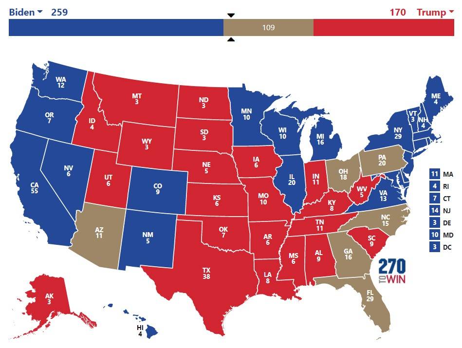 Electoral College map