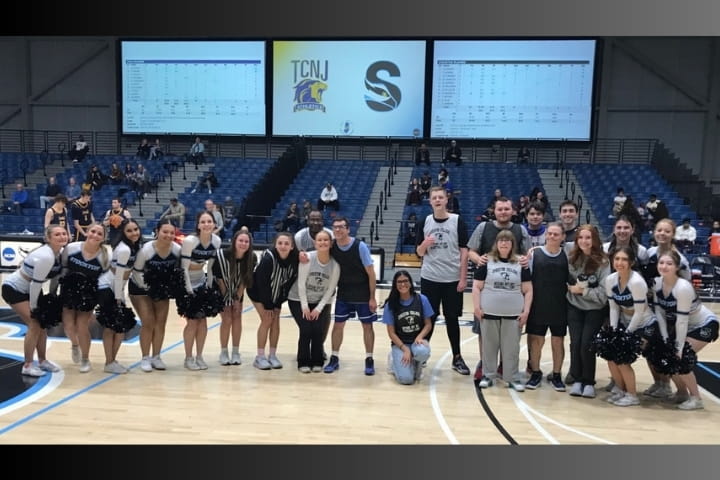 Unified Sports team after their basketball game