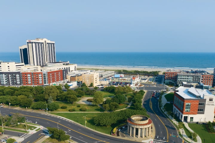 aerial of Atlantic City