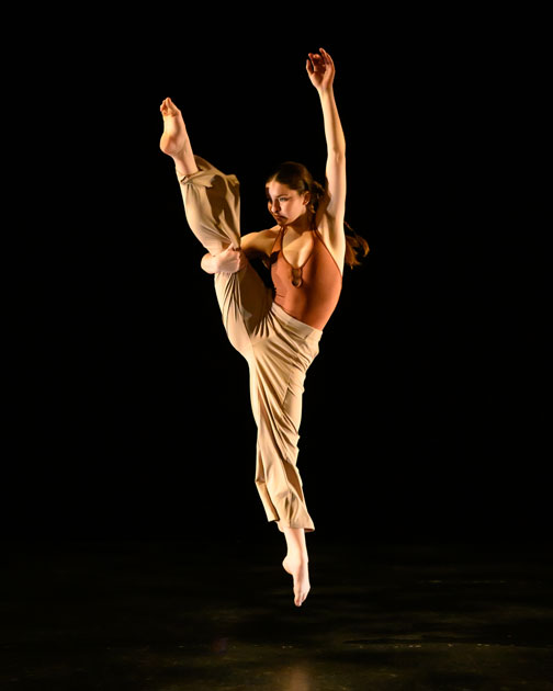 Dancer performing