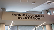 Outside Fannie Lou Hamer Event Room