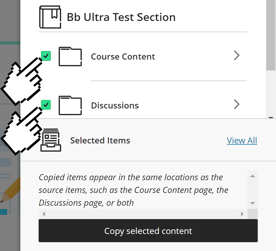 Course Copy Procedures Blackboard Tutorials Stockton University