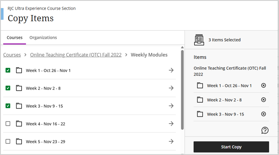 Ultra Copy Separate Items