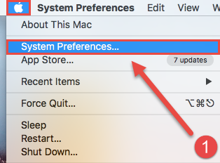 From the Apple Menu, open your “System Preferences“.