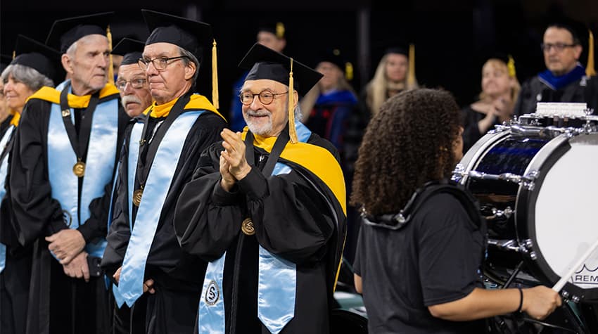Golden Ospreys during 2026's Commencement ceremony
