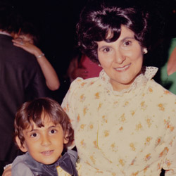 Dennis with his mother