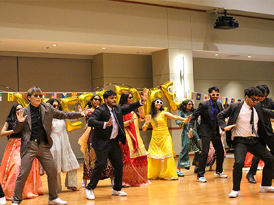 BSA members dancing during conclusion of event