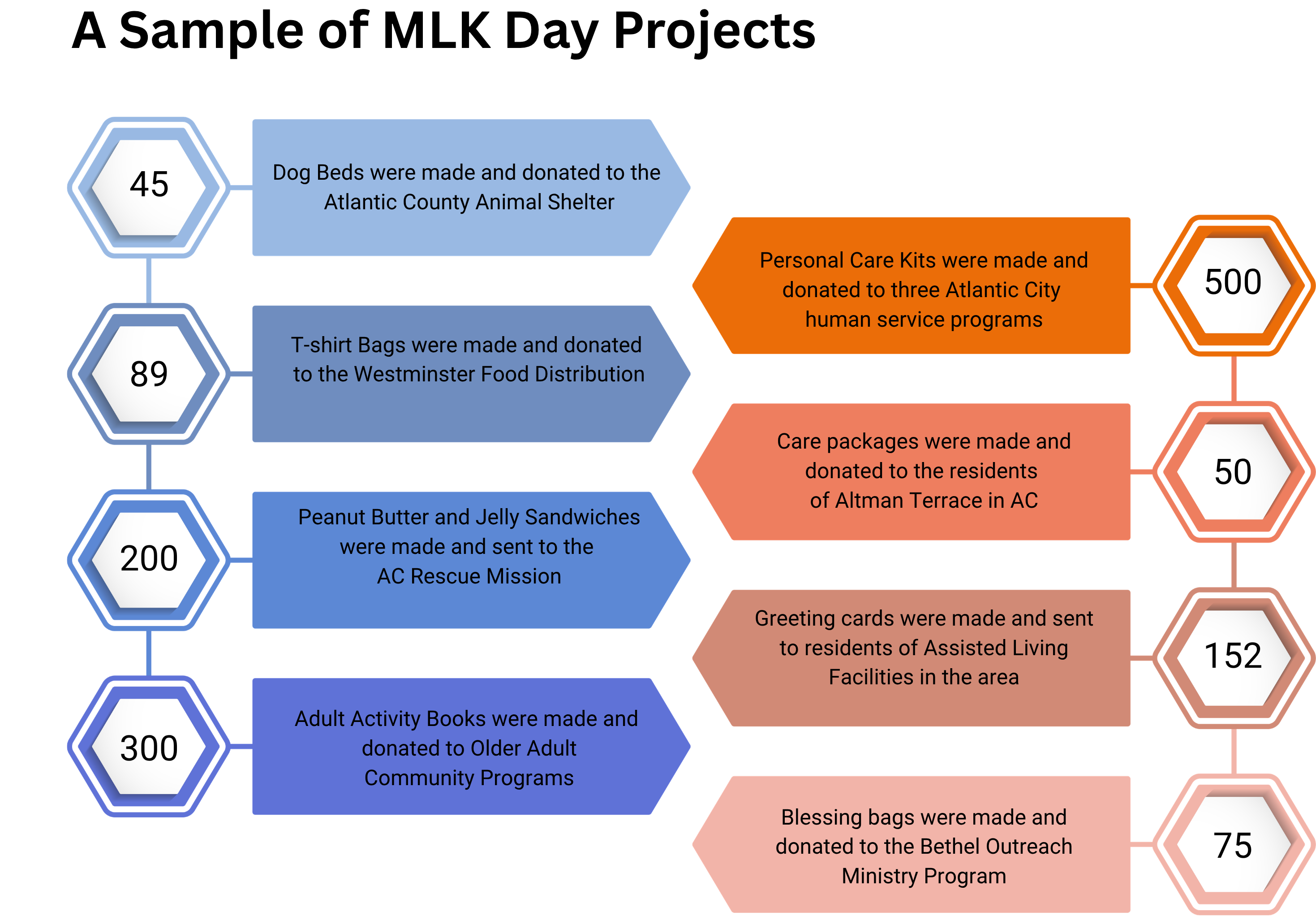 Sample of Projects from MLK Day Sample of Projects from MLK Day