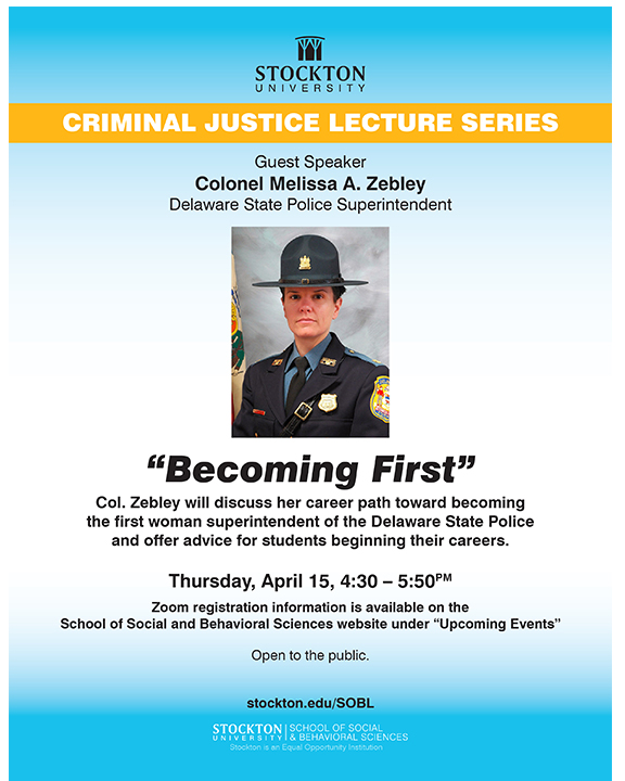 Criminal Justice Lecture Series Events Stockton University