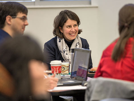 Faculty at a FAWN event