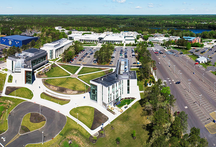 Galloway aerial campus photo from 2020