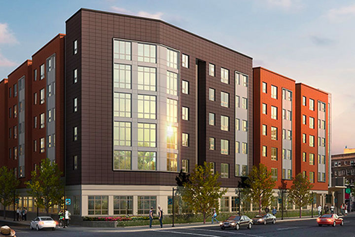 rendering of the Atlantic City Phase 2 student housing