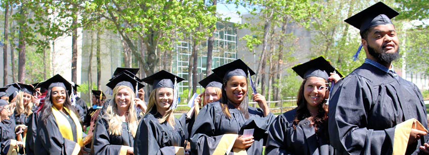 Photo of Graduate Students on Graduation Day