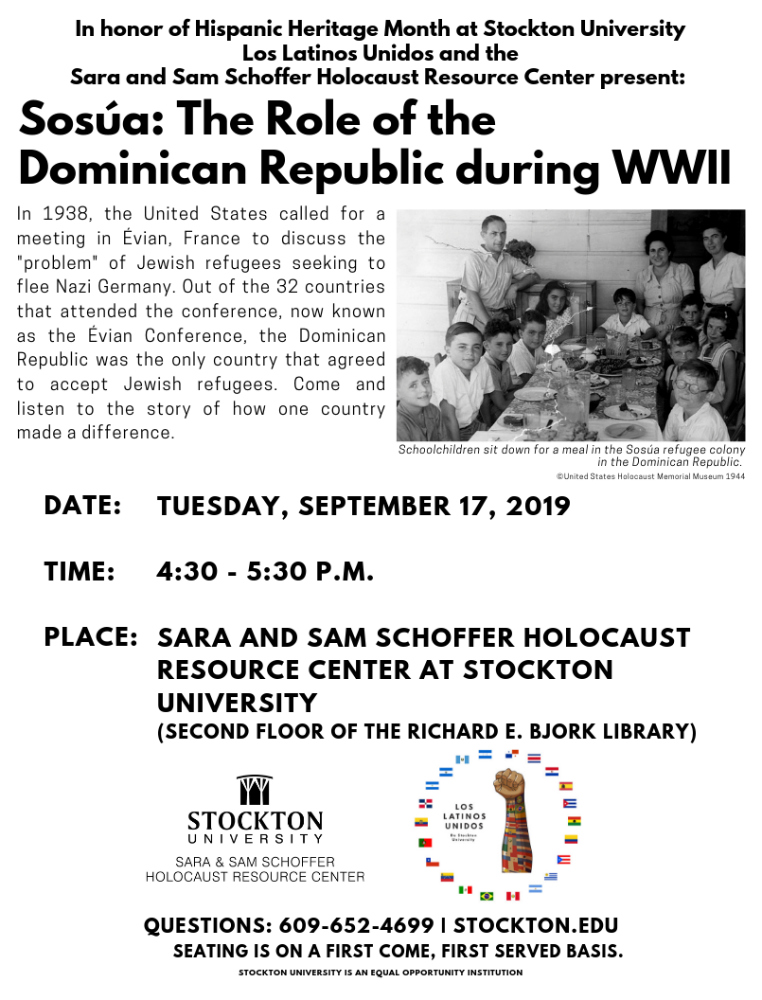 "Sosúa: The Role of the Dominican Republic during WWII" Presentation Flyer
