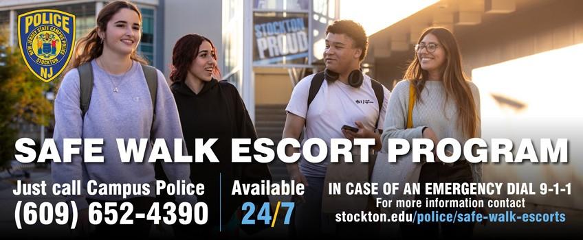 Available 24/7 Just call Campus Police 609 652-4390