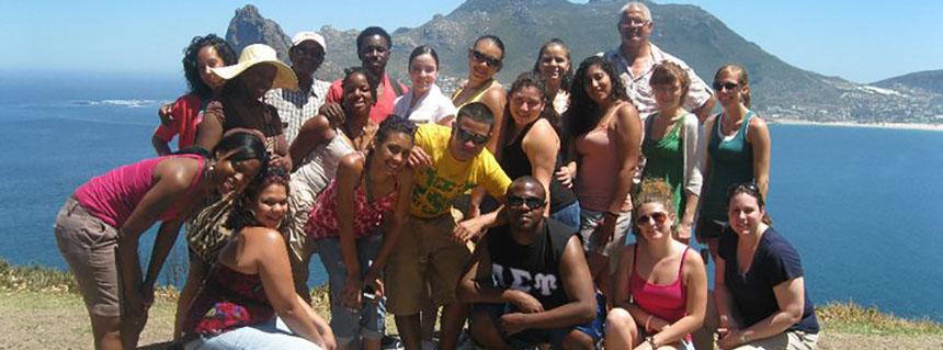 Erica Wade (front left), on a study tour to South Africa. Erica graduated in May 2012 and is currently studying Veterinary Medicine. Erica Wade (front left), on a study tour to South Africa. Erica graduated in May 2012 and is currently studying Veterinary Medicine.