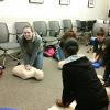 Students learning Hands-Only CPR during the NCEMSF CPR Day