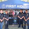 Joe Lizza, Sgt. Ross Clouser, Sgt. Nick Amos, Cpt. Keval Patel during Welcome Week