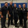 Joe Lizza, Lt. Nick Amos, Sgt. Ross Clouser, Cpt. Kelly Warantz, Marissa Hayton during Welcome Week