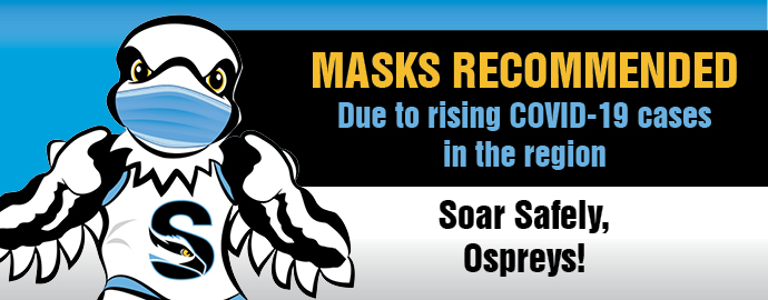Masks are recommended on campus
