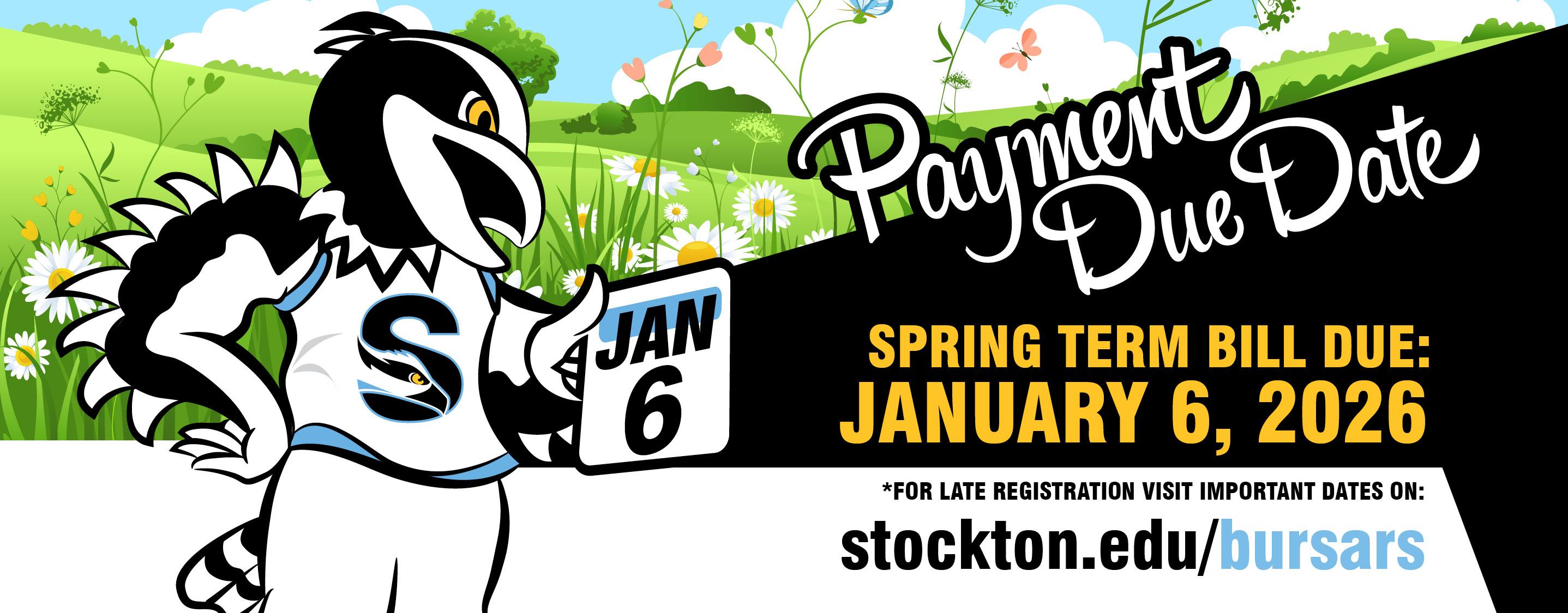 Spring Bills Due Jan. 6