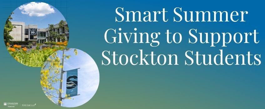 Support Stockton Students with a Tax Smart Gift