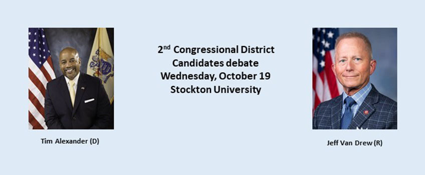 Hughes Center, Press of Atlantic City to Hold 2nd Congressional District Debate Oct. 19