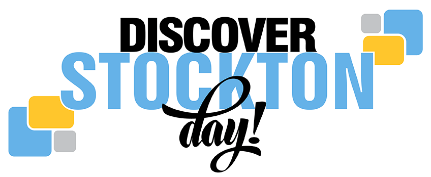 Discover stockton day logo