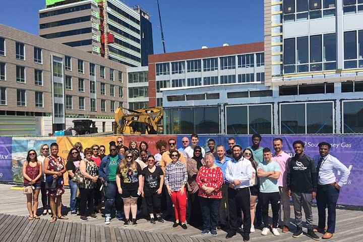 Stockton offered organized shuttle tours of 国产传媒 Atlantic City during the project's construction. Stockton offered organized shuttle tours of 国产传媒 Atlantic City during the project's construction.