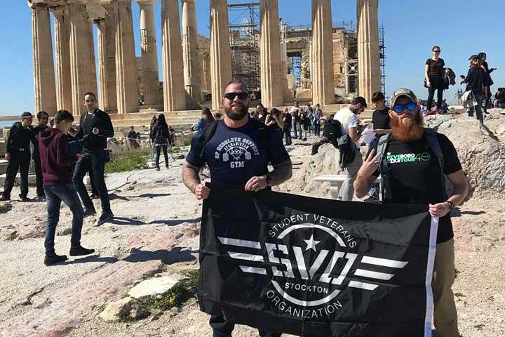 Student veterans traveled to Greece as part of the course, “From Troy To Ithaca: A Soldier’s Journey Home" in March 2018. Student veterans traveled to Greece as part of the course, “From Troy To Ithaca: A Soldier’s Journey Home" in March 2018.