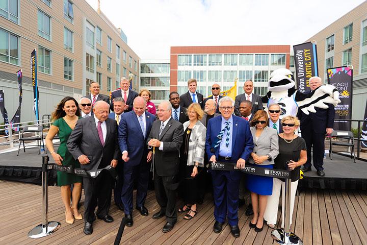 Stockton Atlantic City ribbon cutting Stockton Atlantic City ribbon cutting