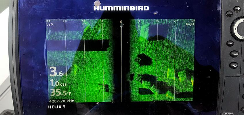 Dozens of oyster cages were moved by winter ice events, 2018. Dozens of oyster cages were moved by winter ice events, 2018.