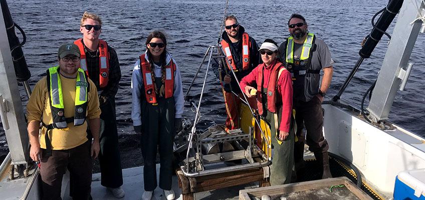 Sediment sampling with collaborators from the USGS. Sediment sampling with collaborators from the USGS.