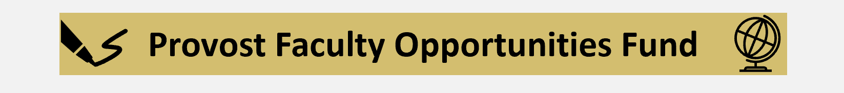 PROVOST FACULTY OPPORTUNITIES FUND