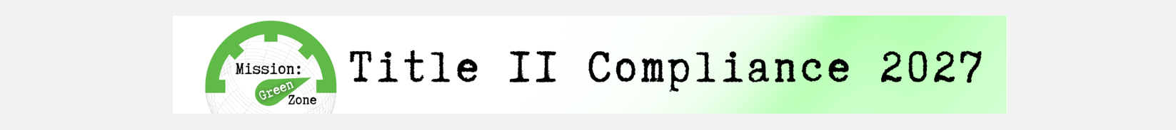 Title II Compliance by April 2027