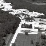 Black and White Aerial photo of Trees in 1976