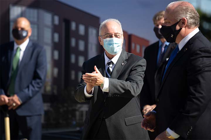 President Kesselman celebrates at the Atlantic City Phase II Groundbreaking ceremony. President Kesselman celebrates at the Atlantic City Phase II Groundbreaking ceremony.