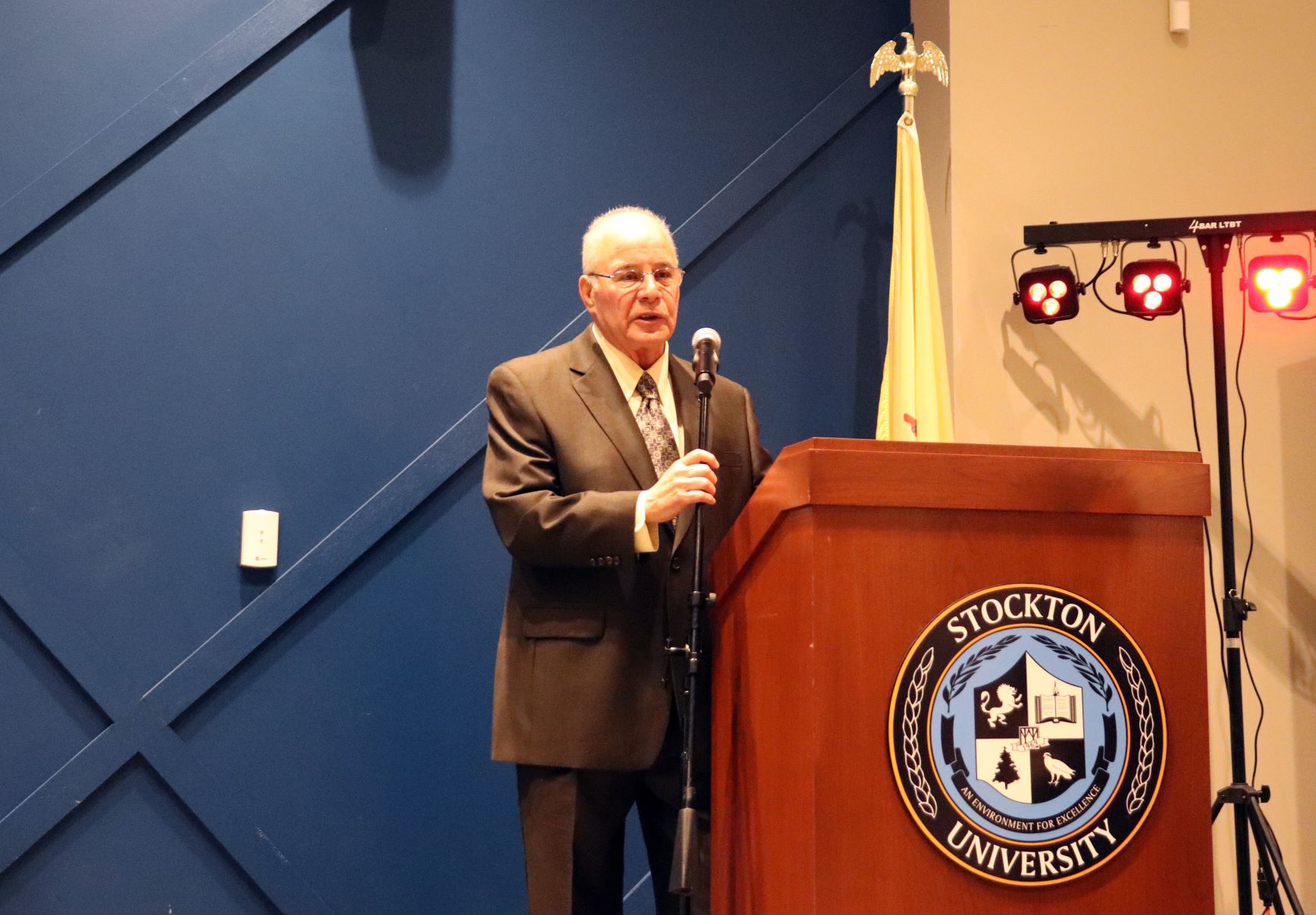 President Harvey Kesselman gave some opening remarks and discussed the history and impact of the Council of Black Faculty and Staff at Stockton. President Harvey Kesselman gave some opening remarks and discussed the history and impact of the Council of Black Faculty and Staff at Stockton.