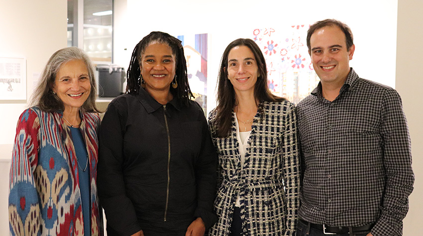 Lynn Nottage with the Pappas family Lynn Nottage with the Pappas family