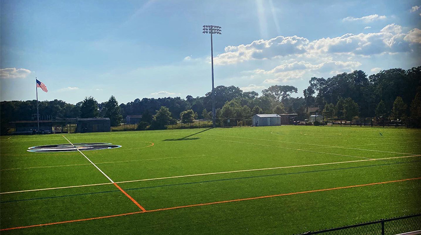 New athletic field turf New athletic field turf