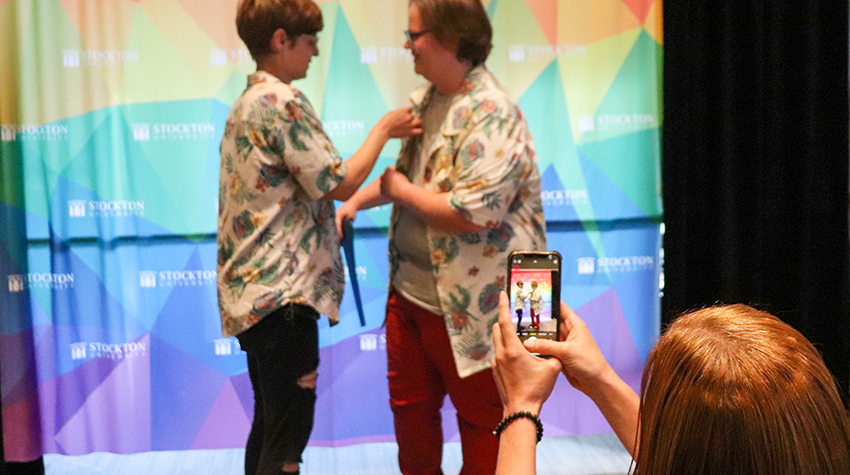 Students had the choice of having members of the WGSC/CAPS, significant others, family members, or friends participate in a pinning ceremony. Students had the choice of having members of the WGSC/CAPS, significant others, family members, or friends participate in a pinning ceremony.