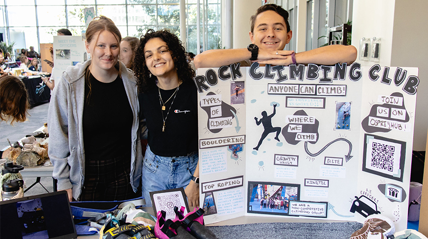 Rock Climbing Club at the Get Involved Fair Rock Climbing Club at the Get Involved Fair