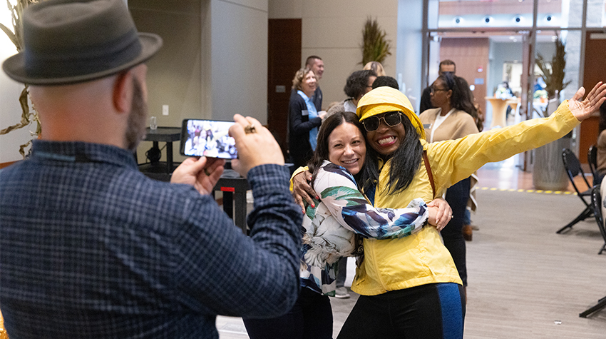 Bev Vaughn and Jovin Fernandez posing for a photo at the Autumn Jam. Photos by Susan Allen.  Bev Vaughn and Jovin Fernandez posing for a photo at the Autumn Jam. Photos by Susan Allen.