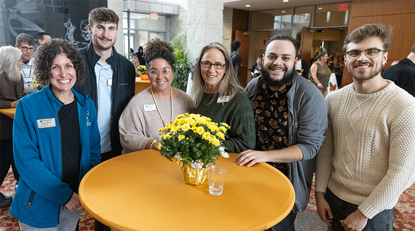 Staff members posing for a photo at the Autumn Jam. Photos by Susan Allen.  Staff members posing for a photo at the Autumn Jam. Photos by Susan Allen.