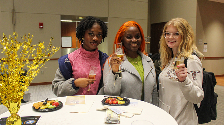 Students during the toast in fall 2022, photo by Parth Thakkar Students during the toast in fall 2022, photo by Parth Thakkar