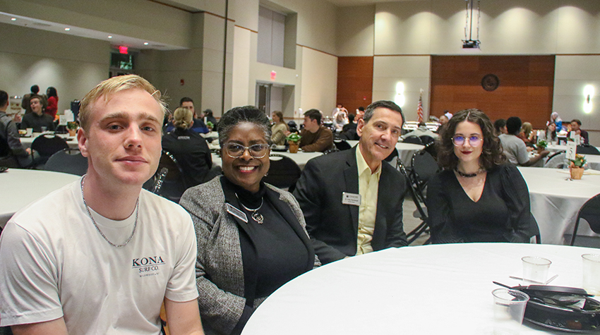 Students were encouraged to invite a staff or faculty member to the dinner. Students were encouraged to invite a staff or faculty member to the dinner.