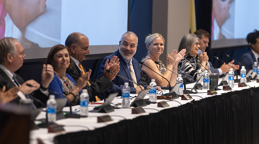 President Joe at his first board meeting President Joe at his first board meeting