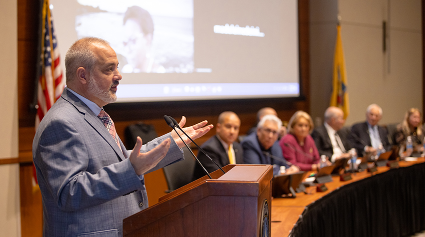 President Joe Bertolino and cabinet members President Joe Bertolino and cabinet members