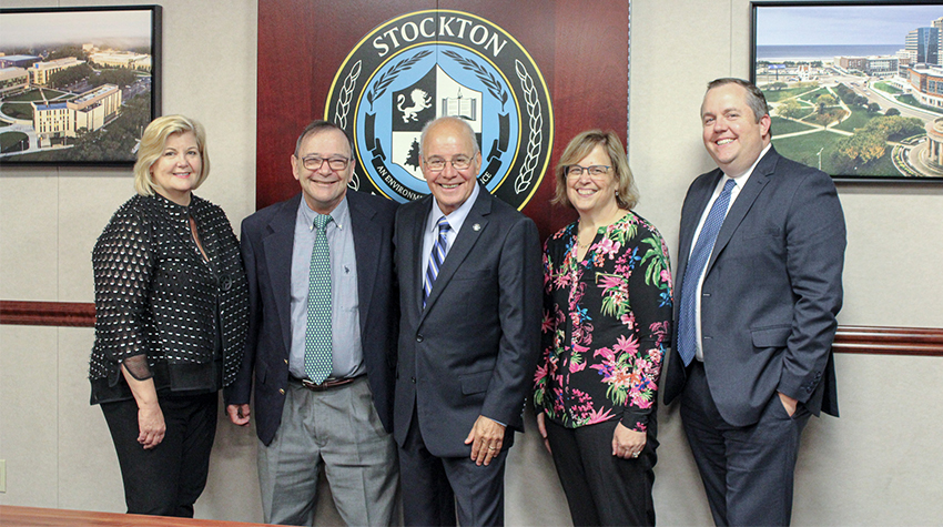 President Emeritus Harvey Kesselman, EVP Emeritus Susan Davenport, Foundation members and Betty Elmore's husband President Emeritus Harvey Kesselman, EVP Emeritus Susan Davenport, Foundation members and Betty Elmore's husband